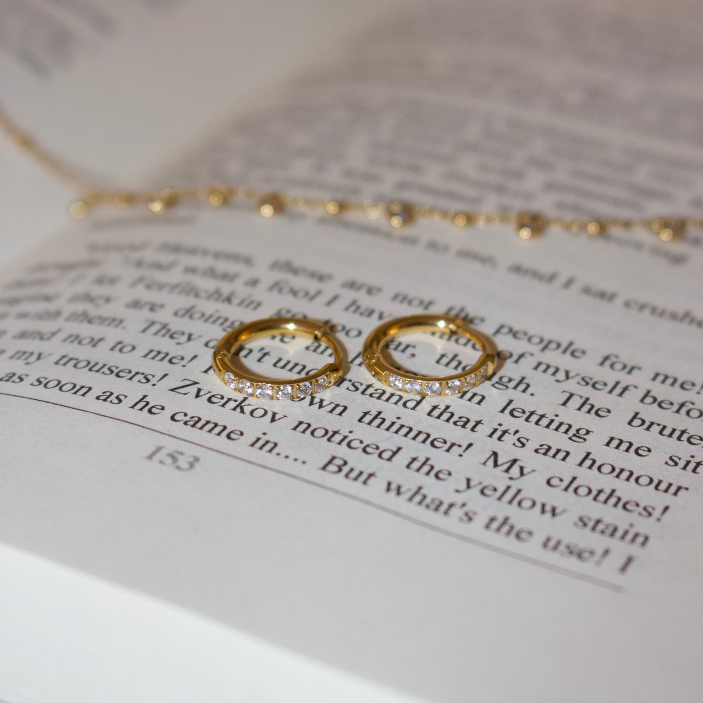 SHIMMER Huggie Hoops