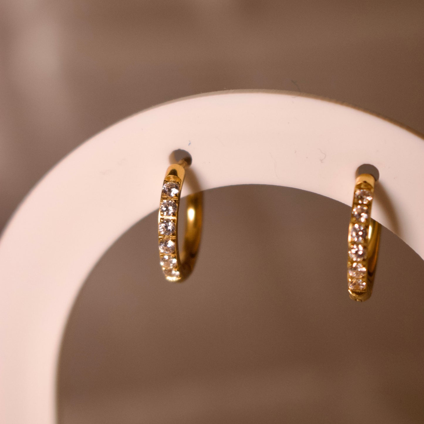 SHIMMER Huggie Hoops