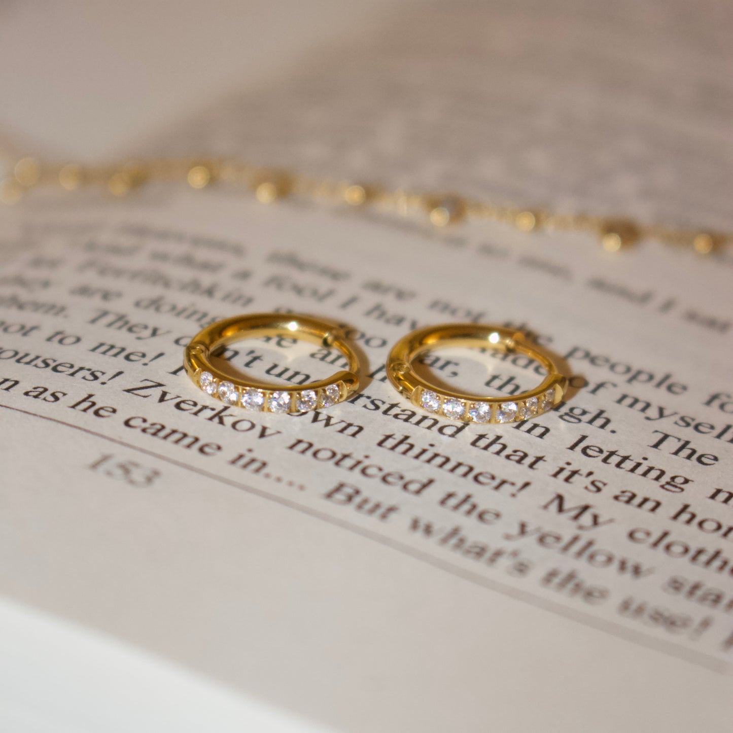 SHIMMER Huggie Hoops