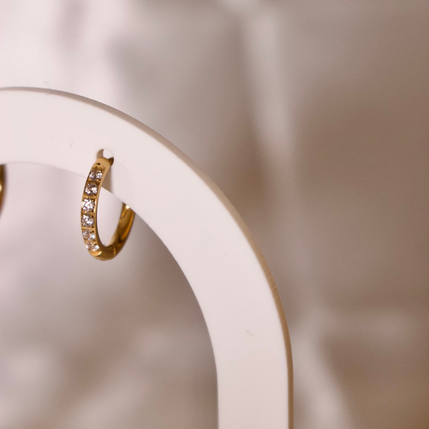 SHIMMER Huggie Hoops